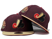 Montreal Expos 25th Anniversary Red Brim New Era Fitted Hat