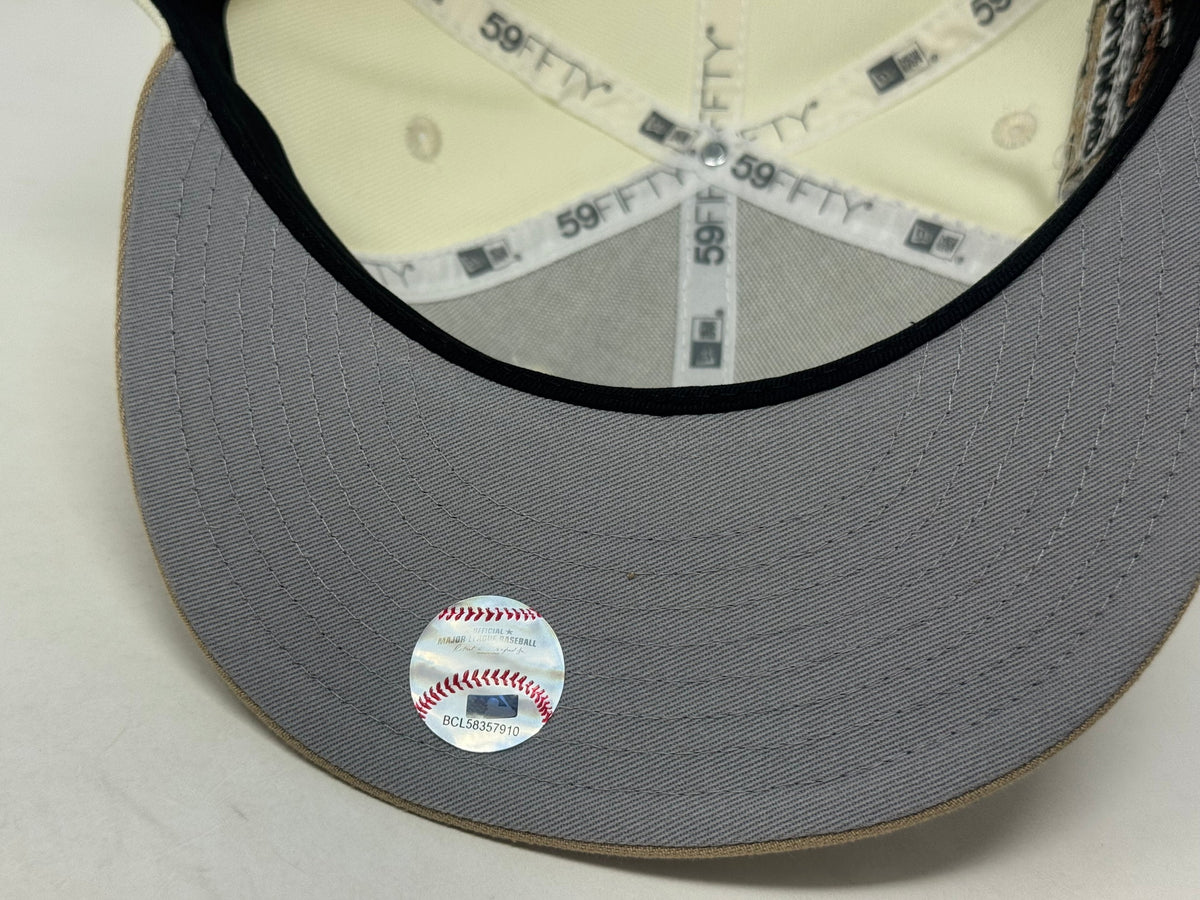 Arizona Diamondbacks 1998 Inaugural Season Fitted Hats-Off white Camel