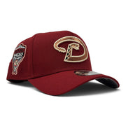 Arizona Diamondbacks 1998 Inaugural  9Forty A Frame New Era Snapback Hat-Brick Red