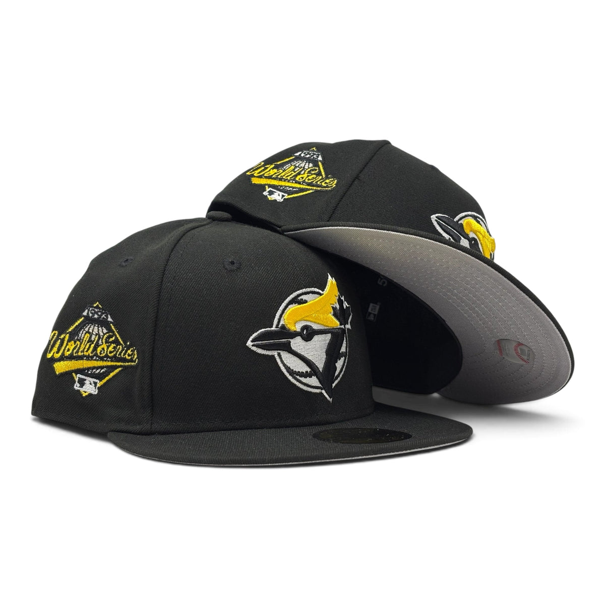 Toronto Blue Jays 1993 World Series "Black & Yellow" Pack Fitted Hat
