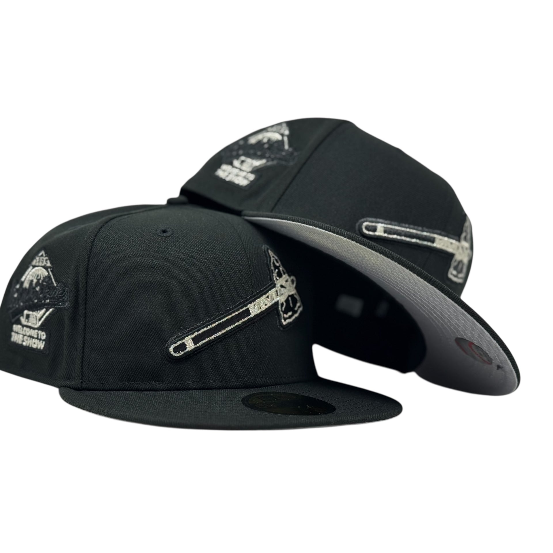 Atlanta Braves 1995 World Series WELCOME TO THE SHOW Fitted Hat-Black