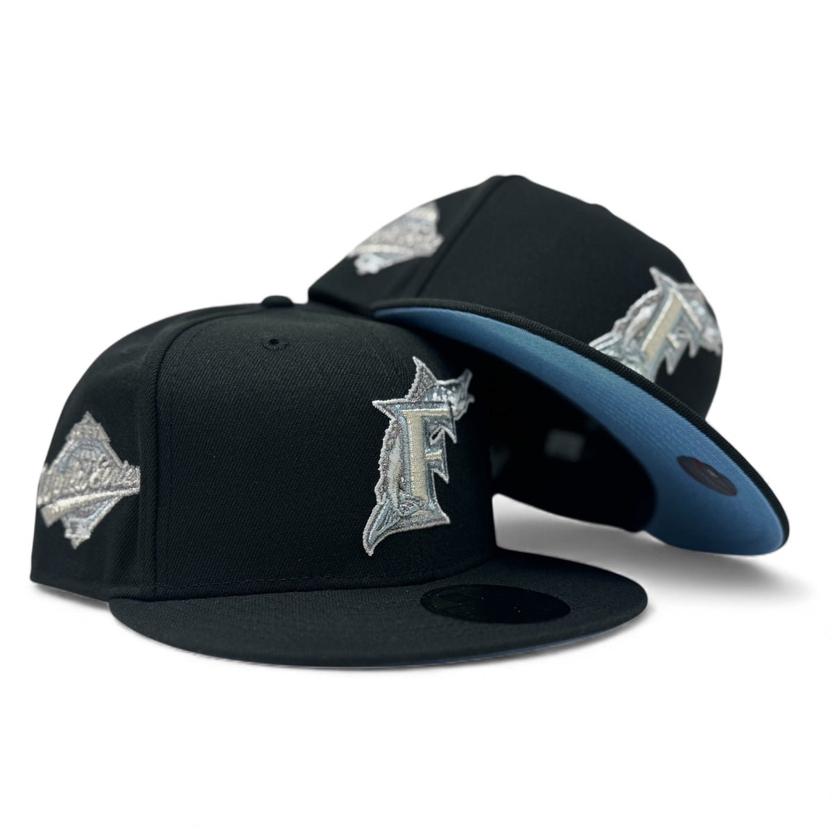 Florida Marlins 1997 World Series "Metallic Pack" Icy Brim Fitted Hat