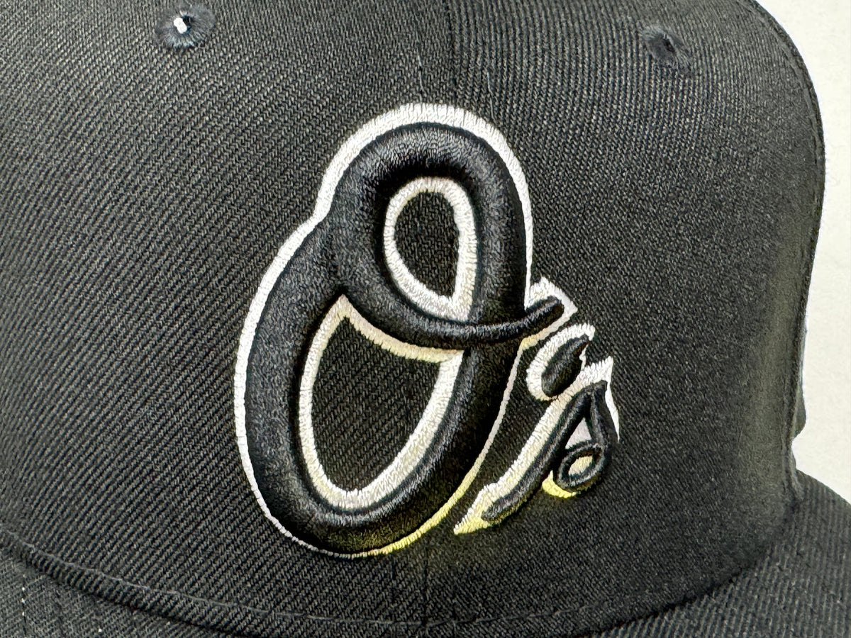Baltimore Orioles 30th Anniversary Black and White pack 59Fifty New Era Fitted Hat