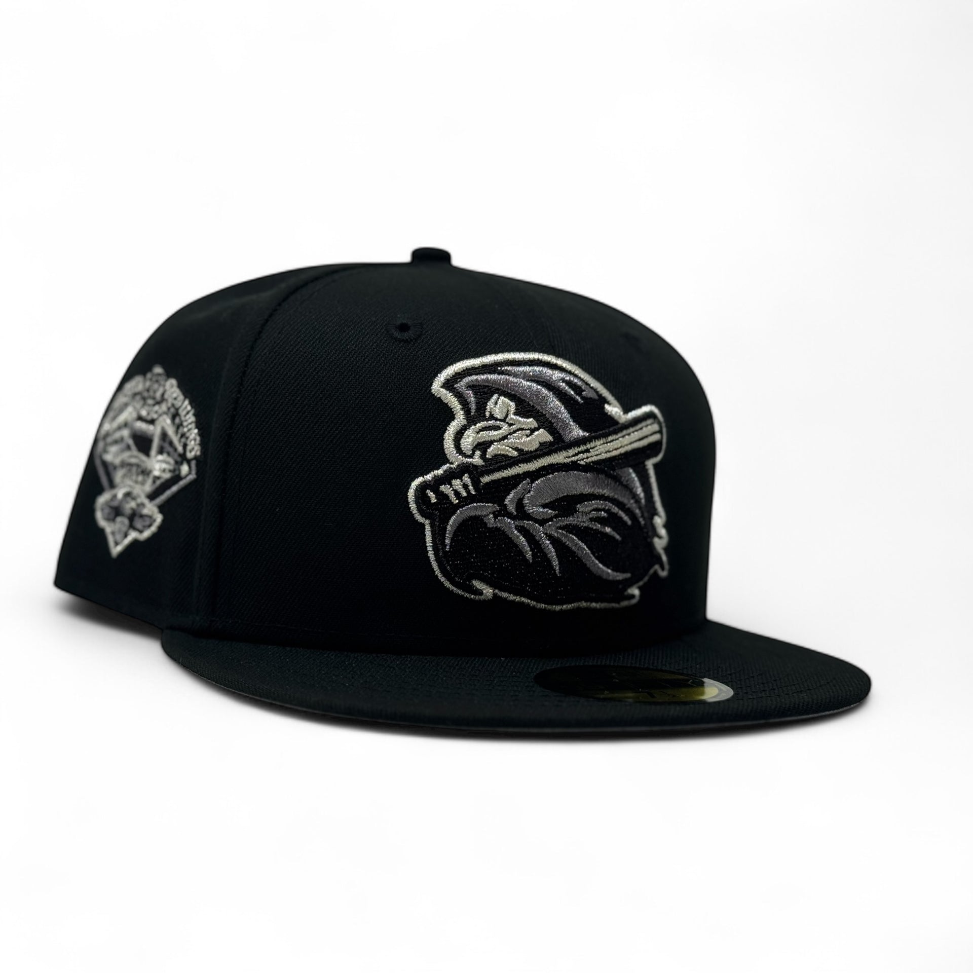 Rochester red wings Minor league Baseball fitted hat-Black