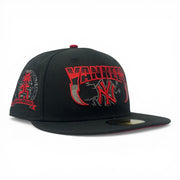 New York Yankees Supercharged Logo Fitted Hats-black
