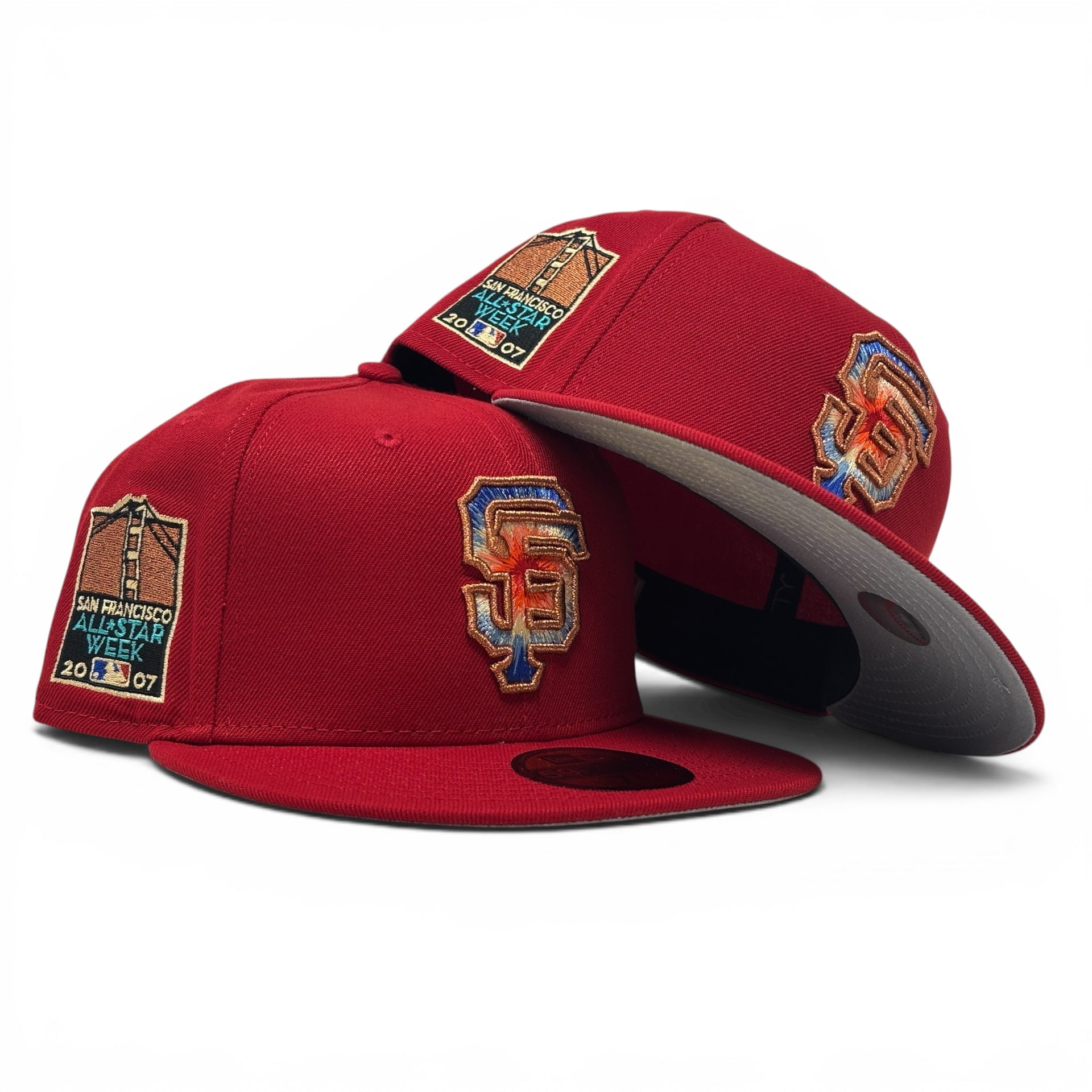 San Francisco Giants 2007 All Star Week 59Fifty New Era Fitted Hats-Red
