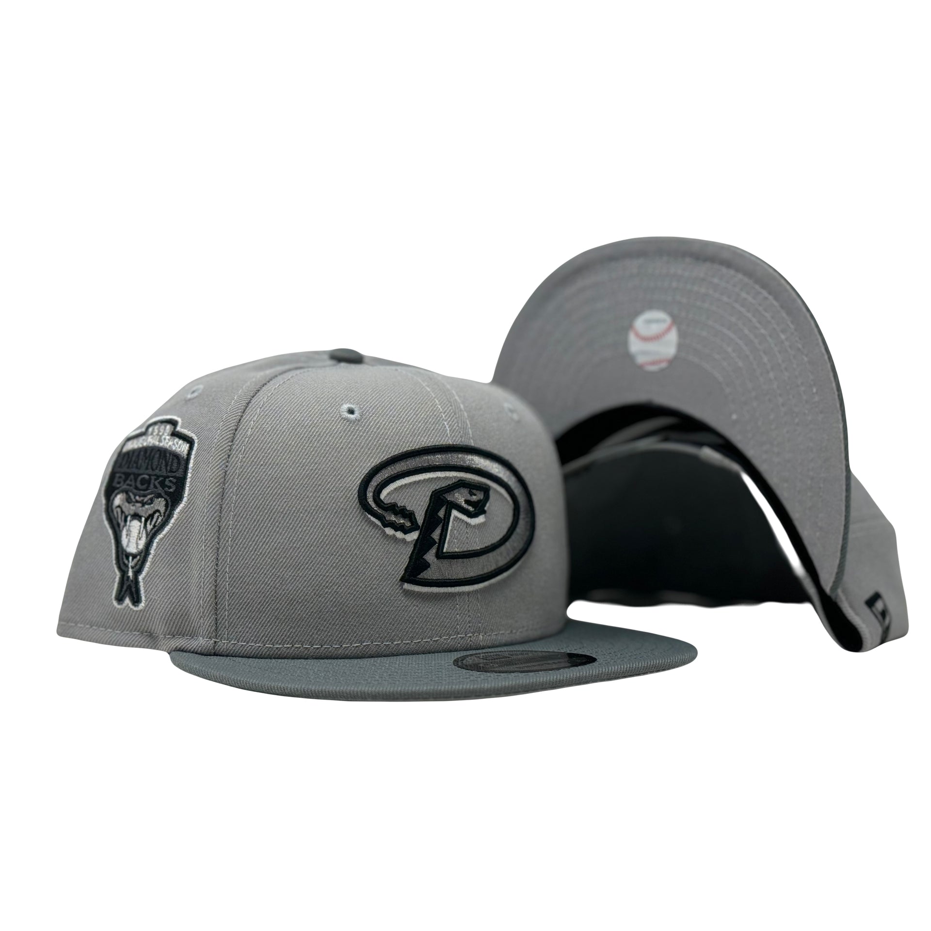 Arizona Diamondbacks 1998 Inaugural Season Gray 9Fifty New Era Snapback Hat