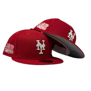 New York Mets 1986 World Series Fitted Hats- Red