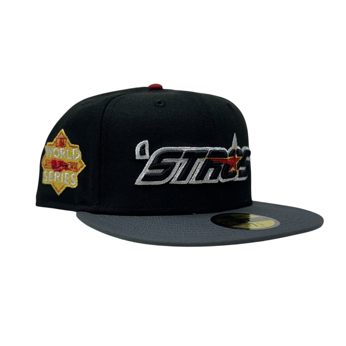 Houston Astros 2022 World Series Fitted Hats-Black Gray