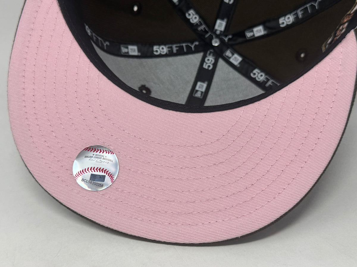 New York Yankees 1999 World Series "Cherry Blossom pack" Fitted Hat-Walnut