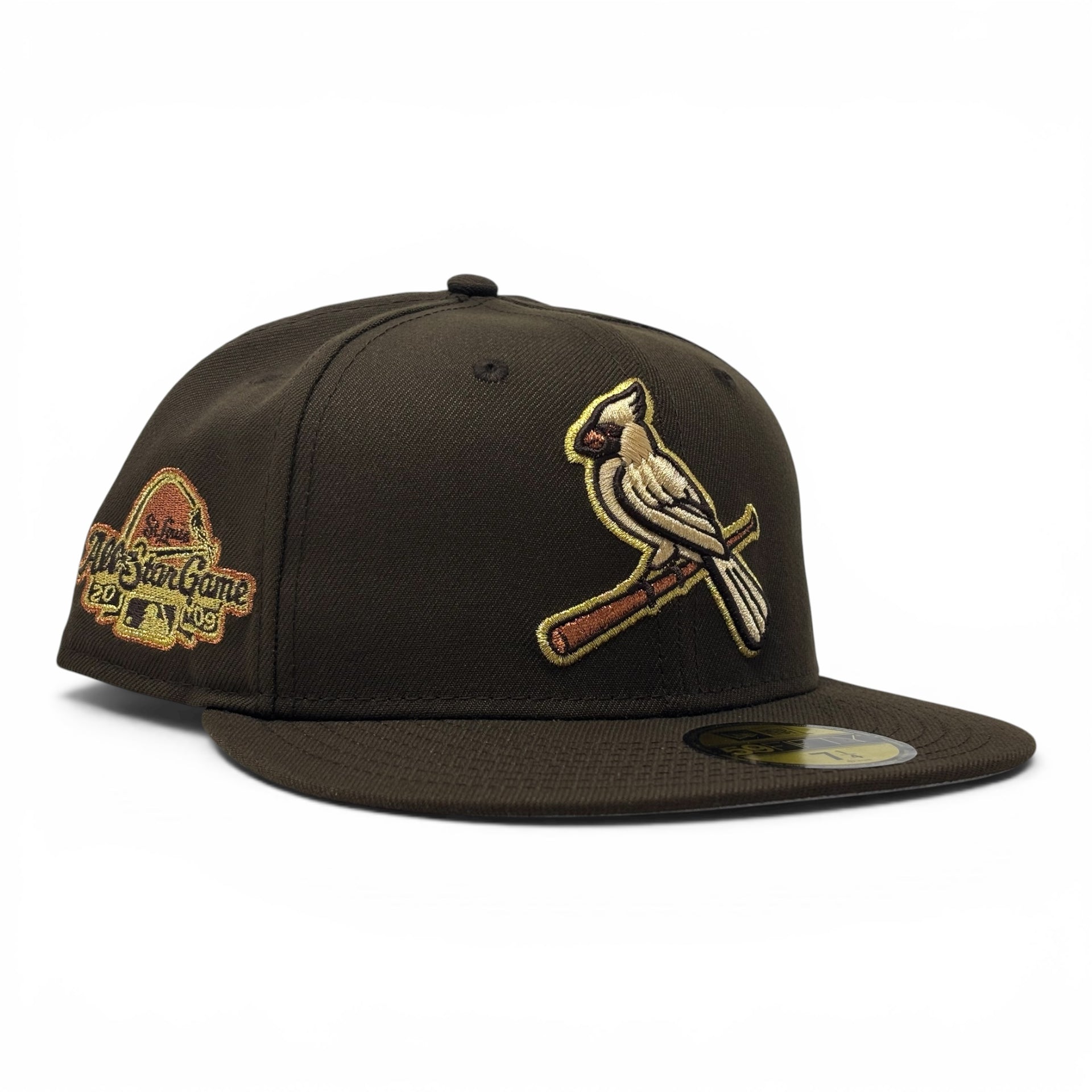 St. Louis Cardinals 2009 All Star Game New Era Fitted Hats-Brown