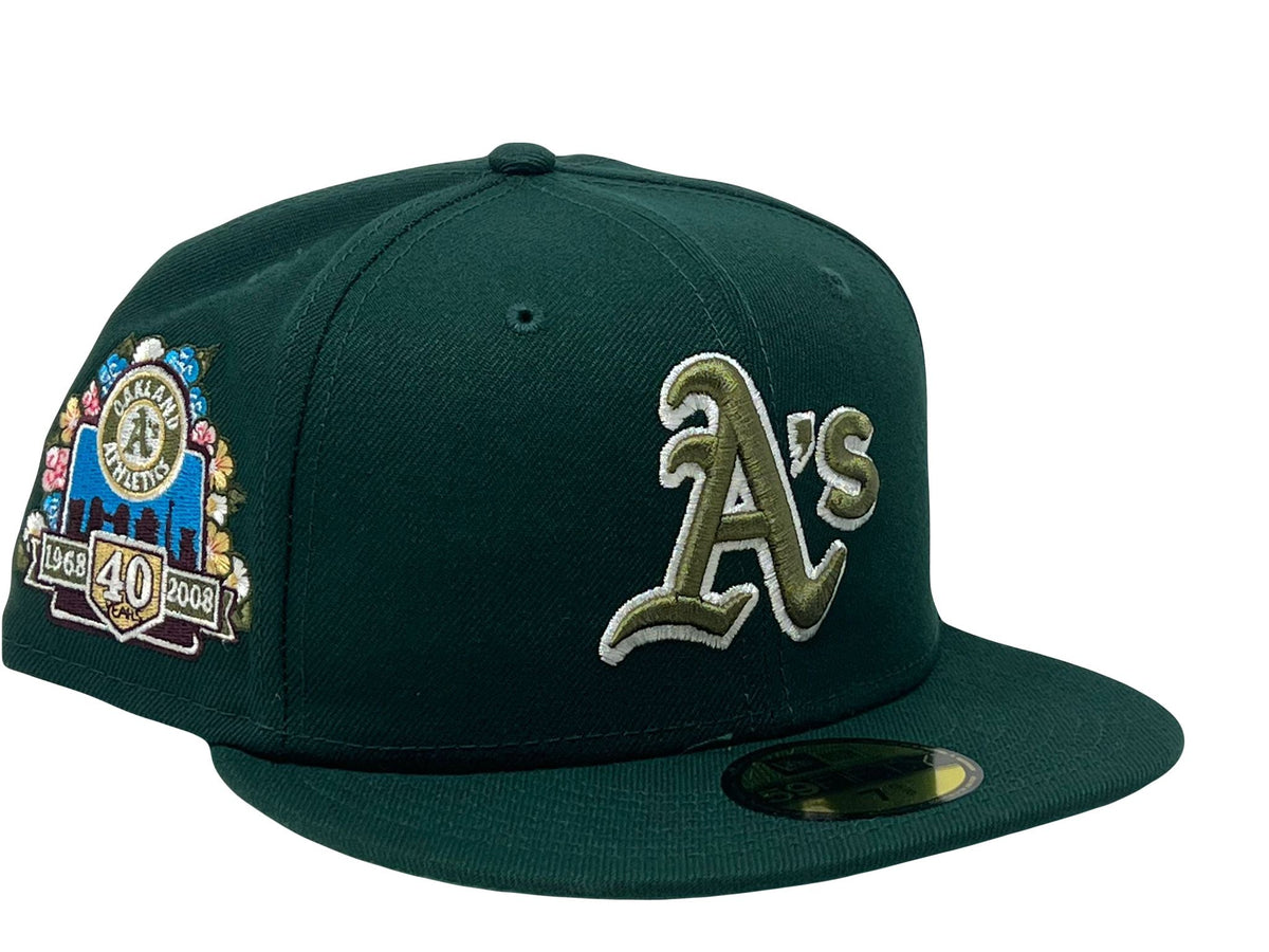 Oakland Athletics 40th Anniversary "Botanical Pack" 59Fifty New Era Fitted Hat