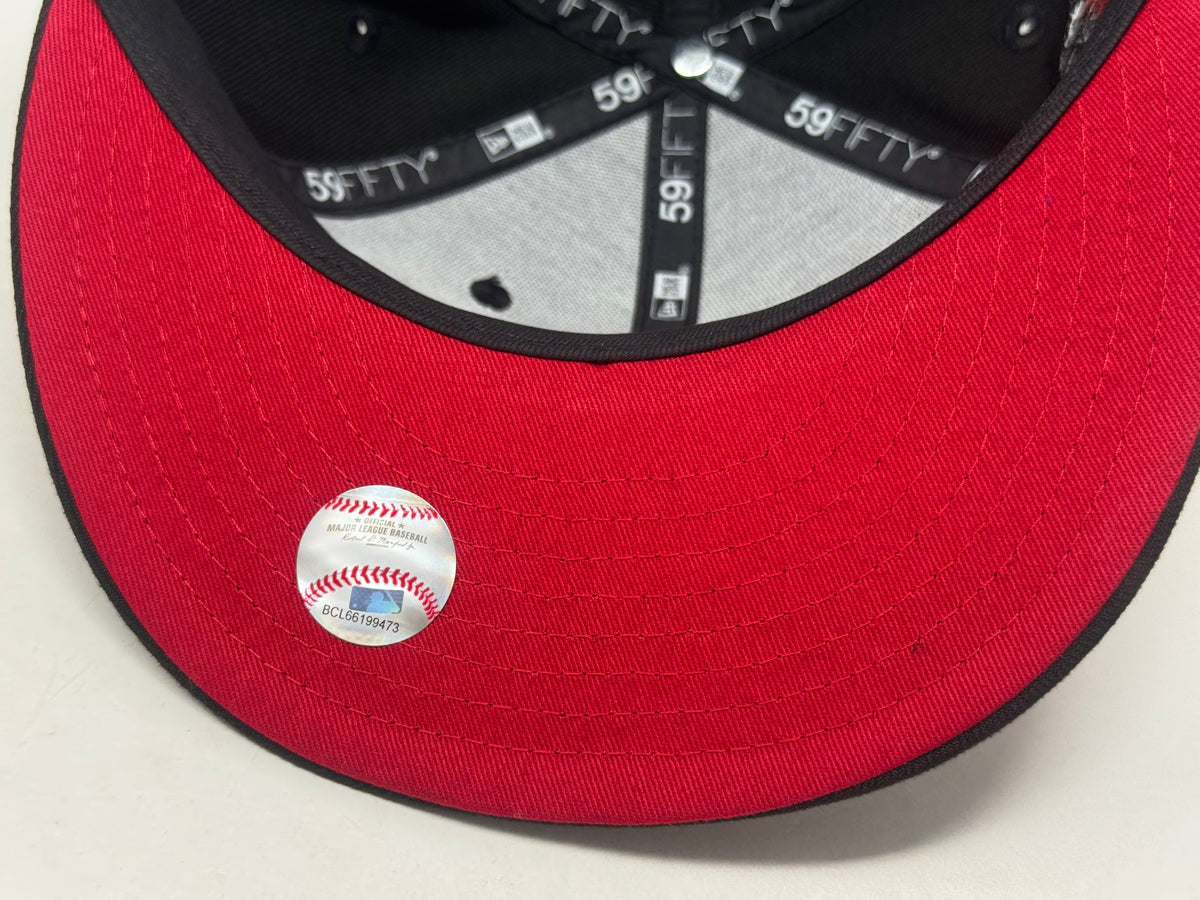 New York Yankees Supercharged Logo Fitted Hats-black