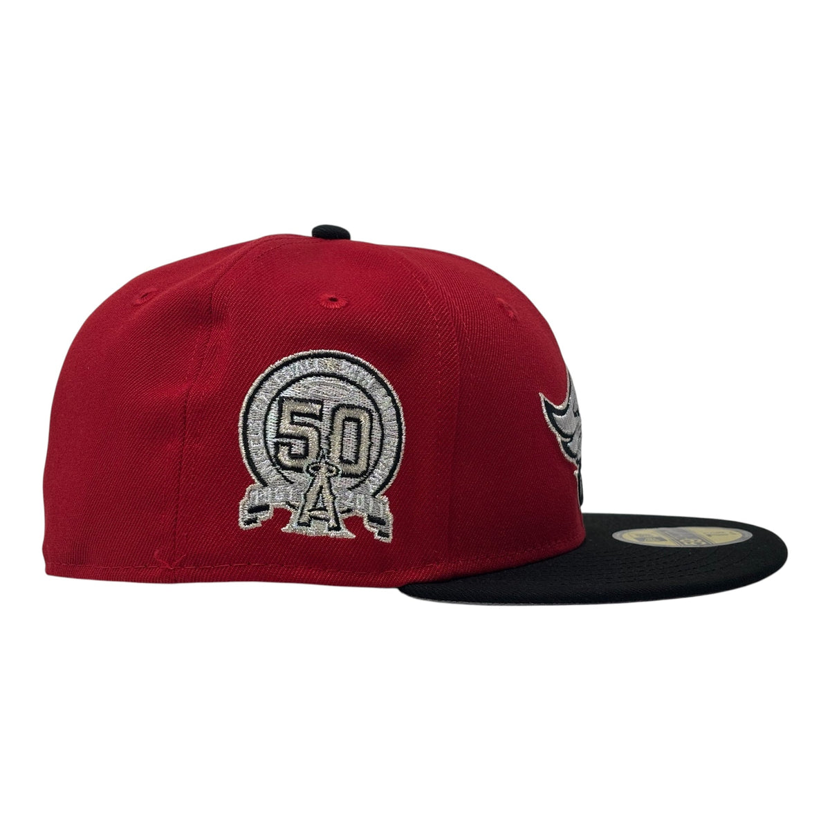 Los Angeles Angels 50th Anniversary Cow Print New Era Fitted Hat