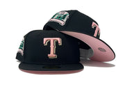Black Texas Rangers Final Season 59fifty New Era Fitted Hat