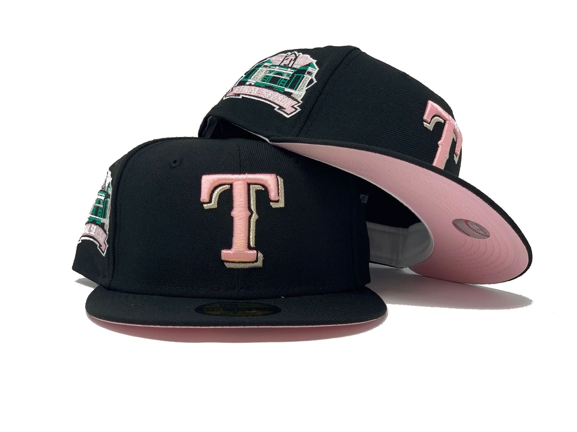 Black Texas Rangers Final Season 59fifty New Era Fitted Hat