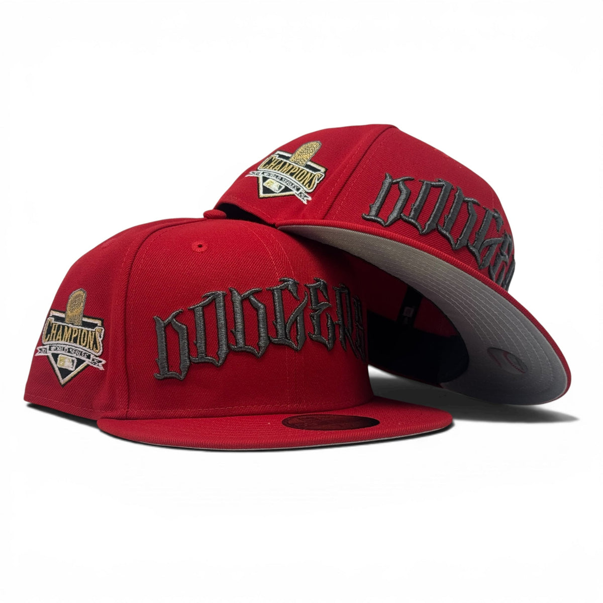 Los Angeles Dodgers 2025 World Champions Fitted Hats- Red