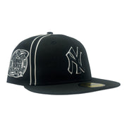 New York Yankees Subway Series "Double Piping" Fitted Hat-Black