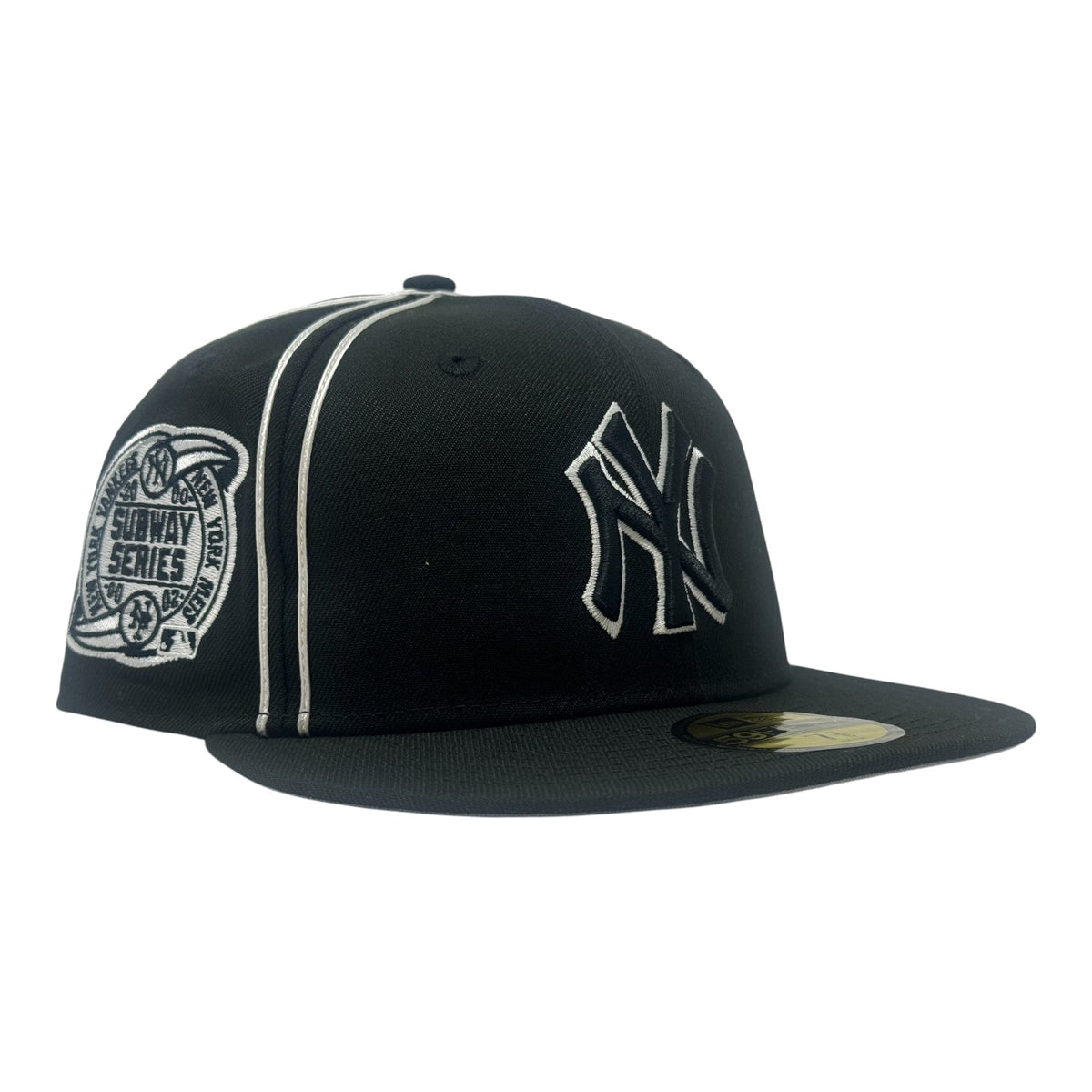 New York Yankees Subway Series "Double Piping" Fitted Hat-Black