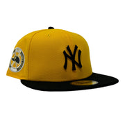 New York Yankees 1961 World Series Taxi Yellow Black Metal Plate Logo 59Fifty New Era Fitted Hat