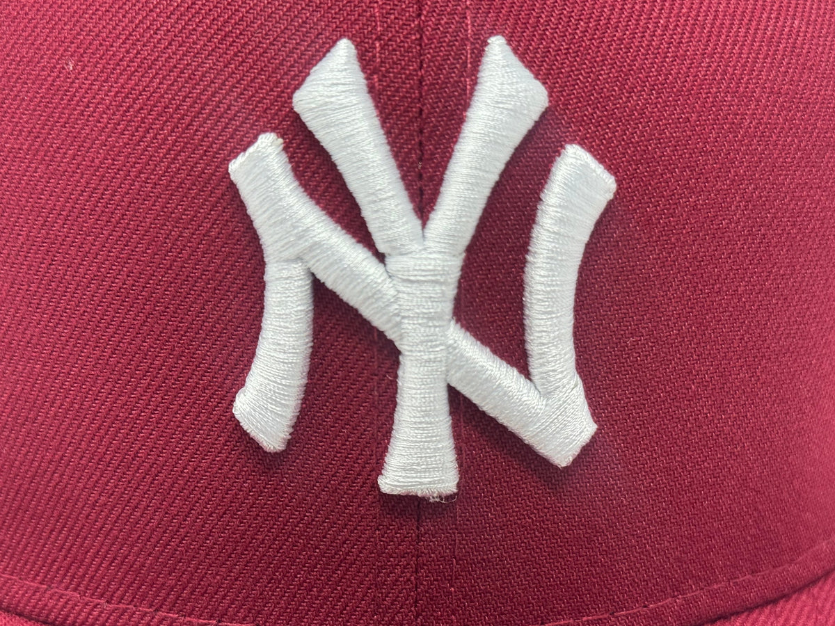 New York Yankees 1999 World Series Fitted Hats-Burgundy