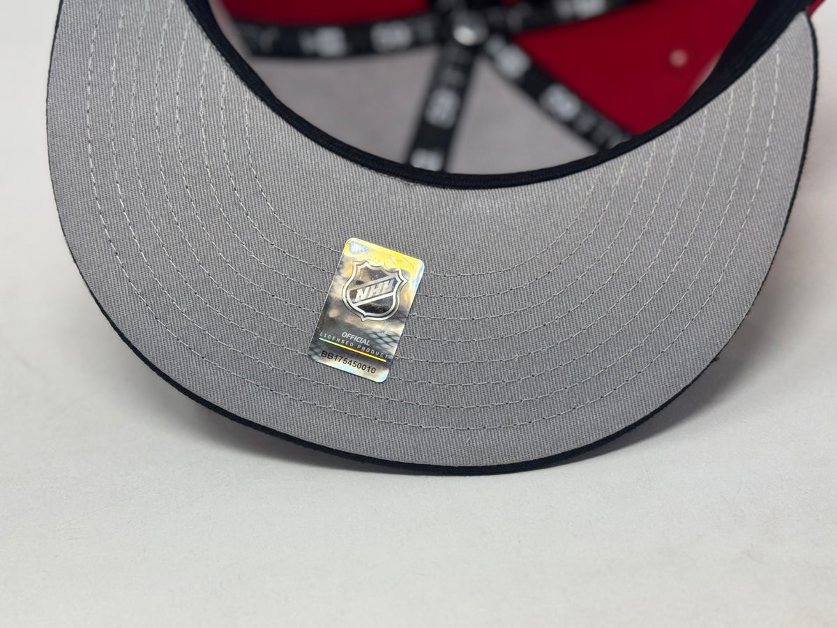 New York Islanders 40th Anniversary Fitted Hats- Red Black