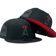 Los Angeles Angels 50th Anniversary Red Brim Snapback Hats