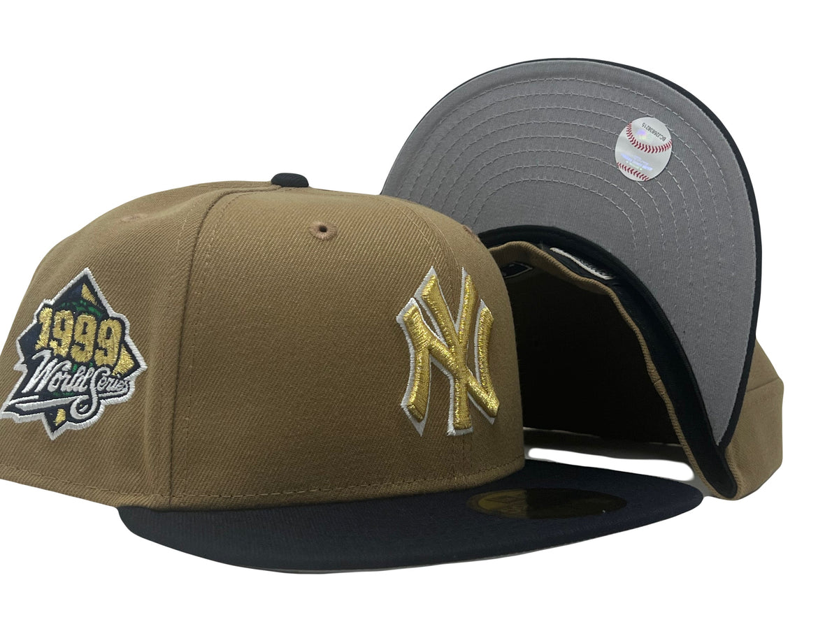 NEW YORK YANKEES 1999 WORLD SERIES CAMEL NAVY 5950 NEW ERA FITTED HAT