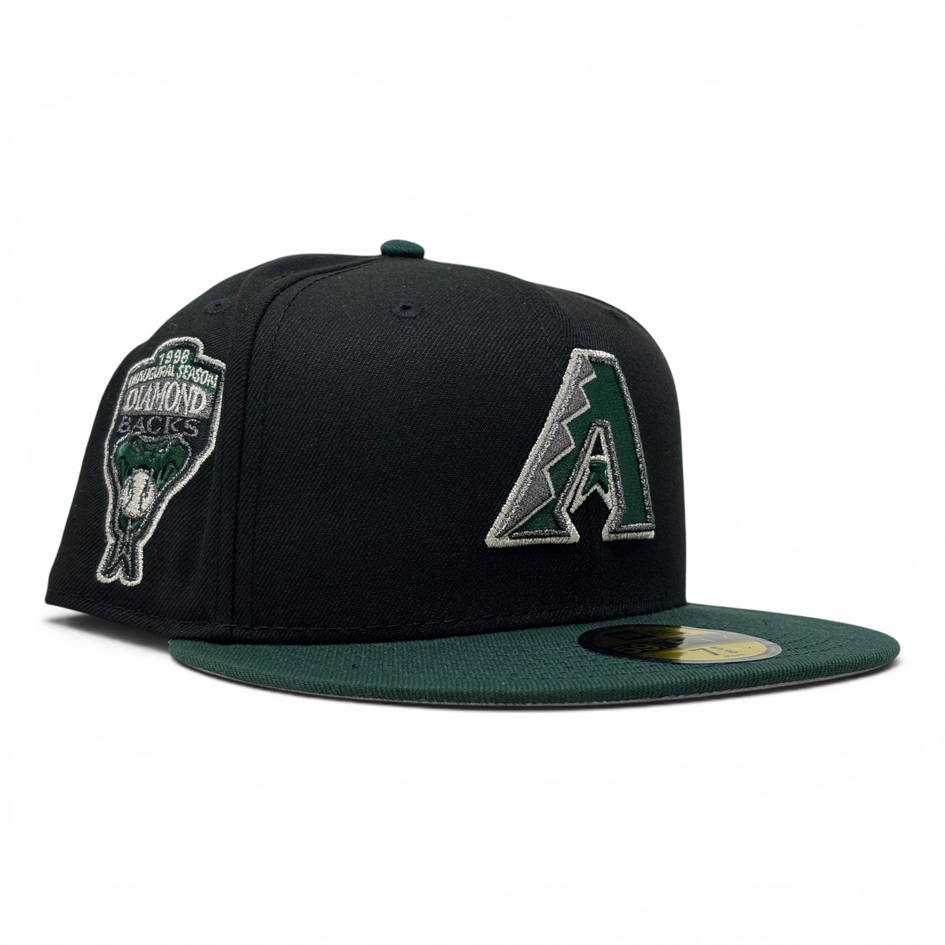 Arizona Diamondbacks 1998 Inaugural Season New Era Fitted Hat-Black Green