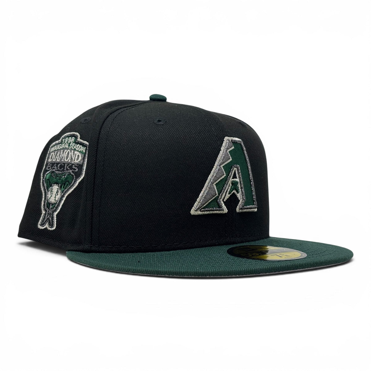 Arizona Diamondbacks 1998 Inaugural Season New Era Fitted Hat-Black Green
