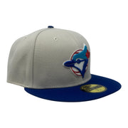 Toronto Blue Jays 2X World Series Champions Gray Brim Fitted Hat