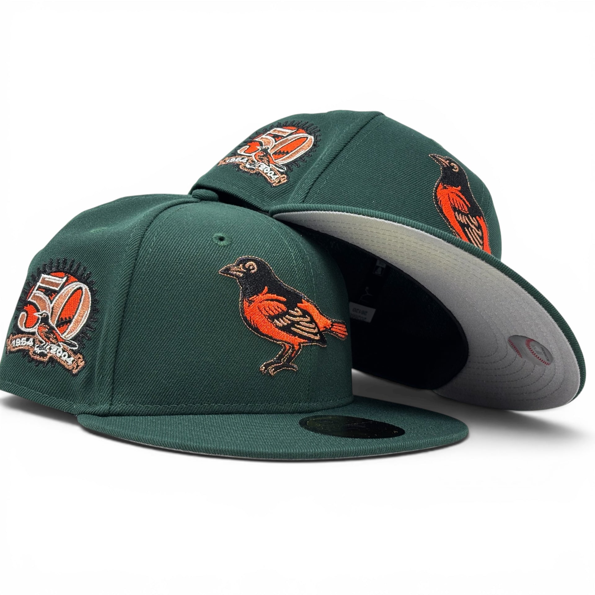 Baltimore Orioles 50th Anniversary 59Fifty New Era Fitted Hat-Green