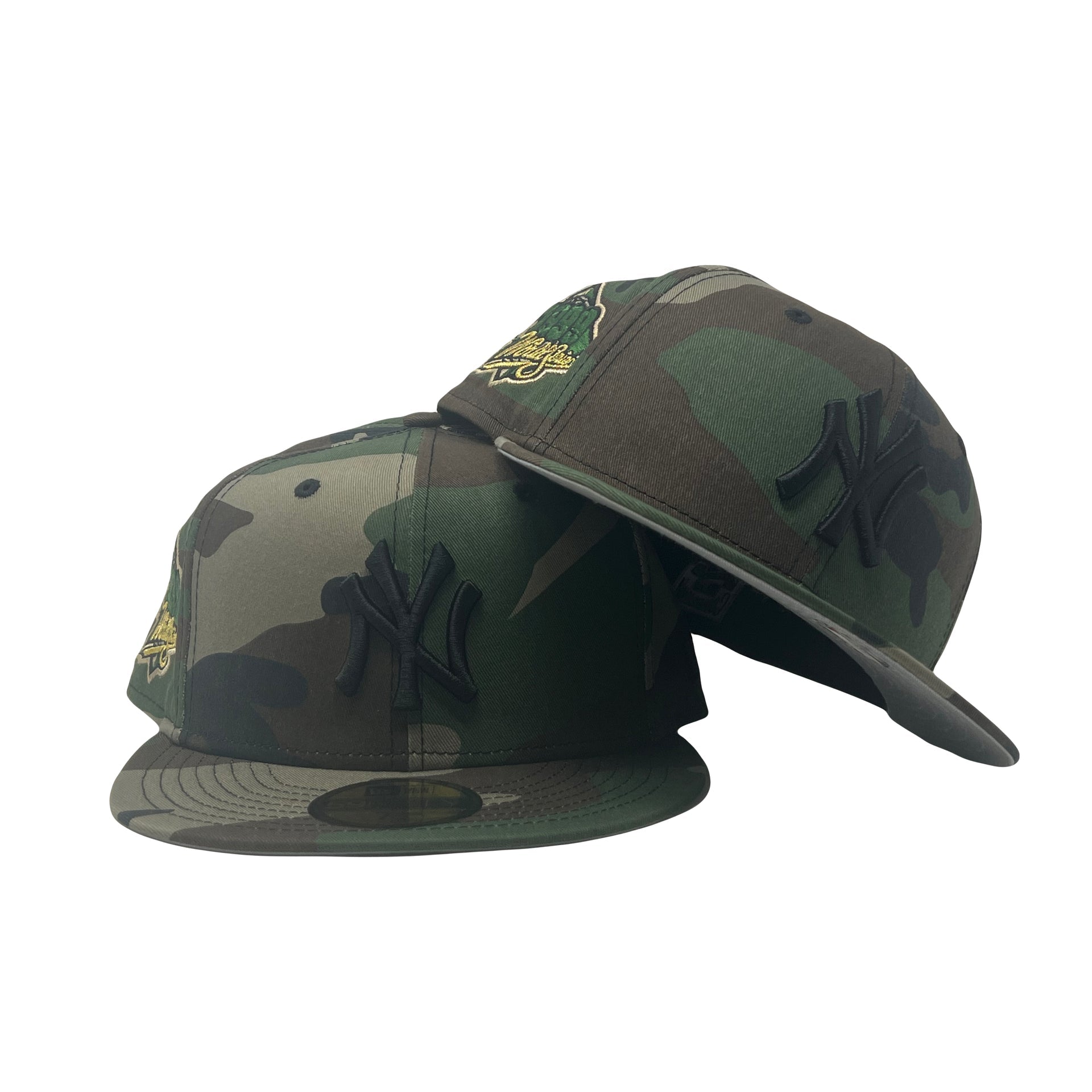 New York Yankees 1999 World Series Woodland Camouflage New Era Fitted Hat