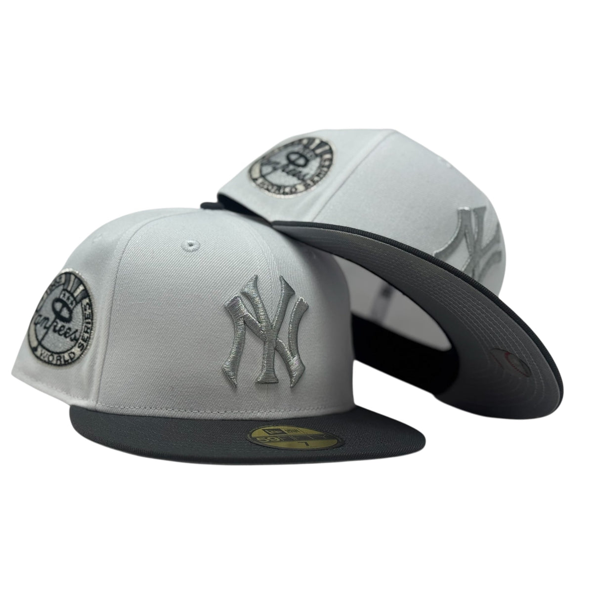 New York Yankees 1962 World Series Fitted Hat-White Dark Gray