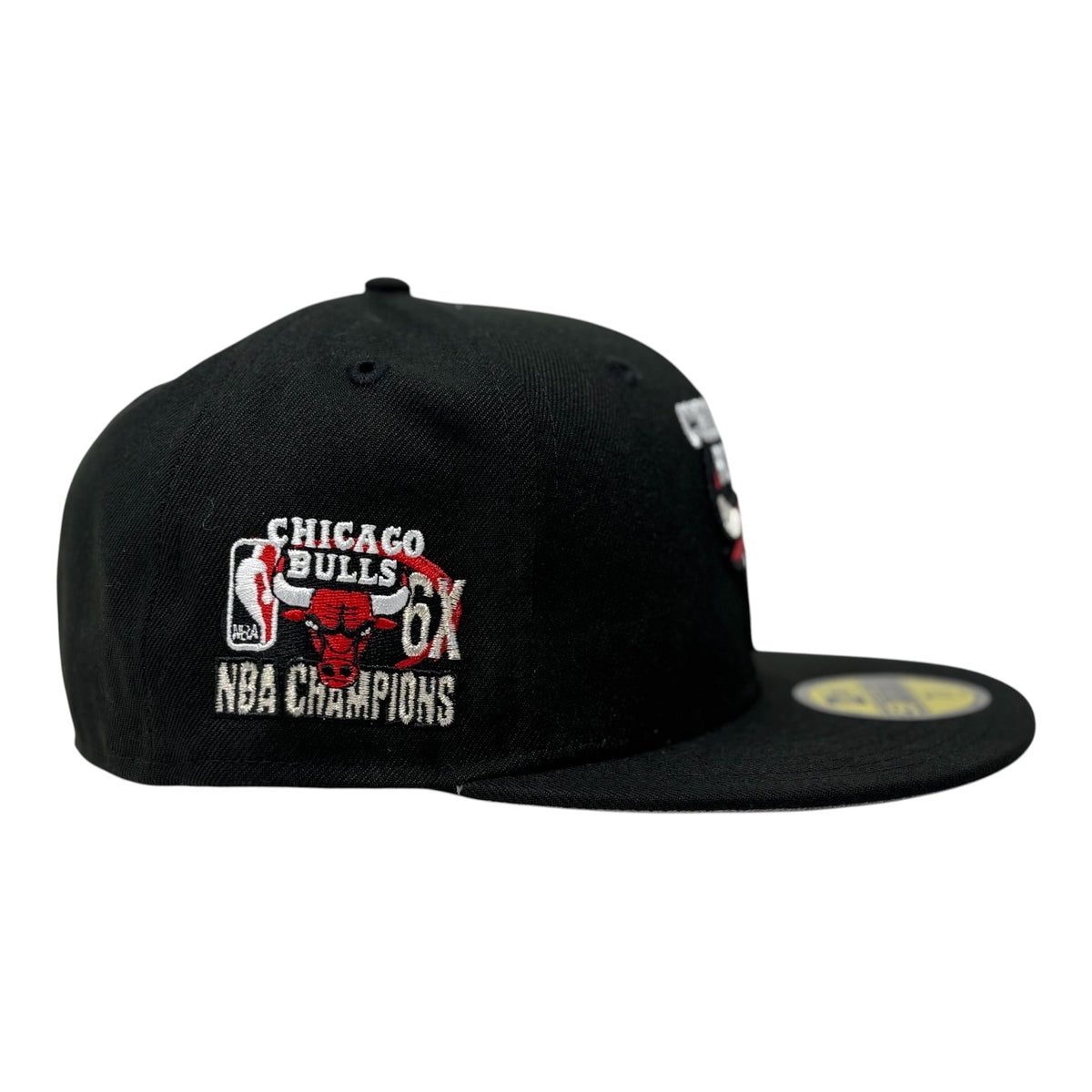 Chicago Bulls 6X NBA Champions Fitted Hat -Black