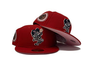 DETROIT TIGERS 1968 WORLD SERIES " STRAWBERRY REFRESHER" RED PINK BRIM NEW ERA FITTED HAT