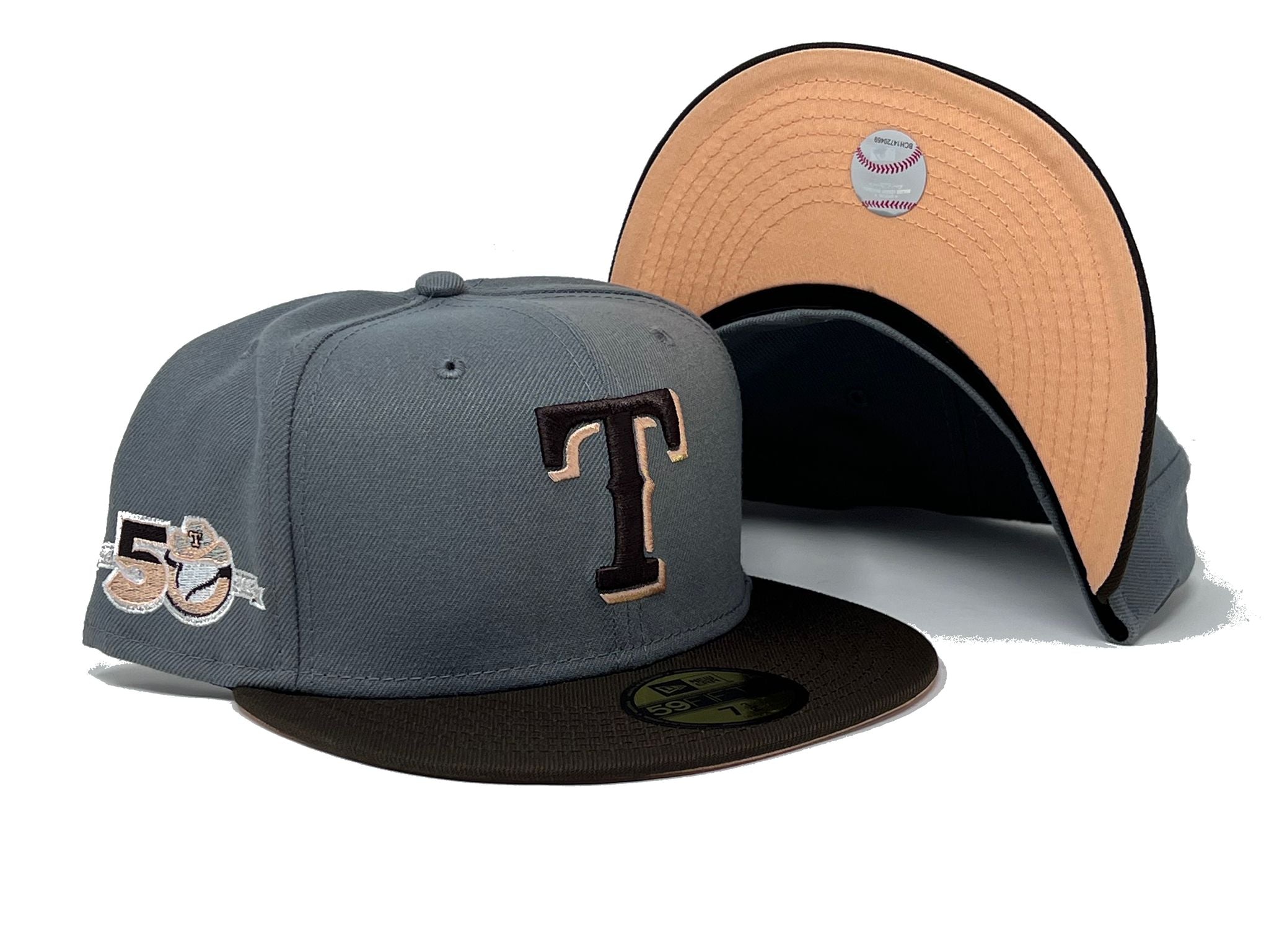 TEXAS RANGERS 50TH ANNIVERSARY "NEUTRAL & VERSATILE" COLLECTION NEW ERA FITTED HAT