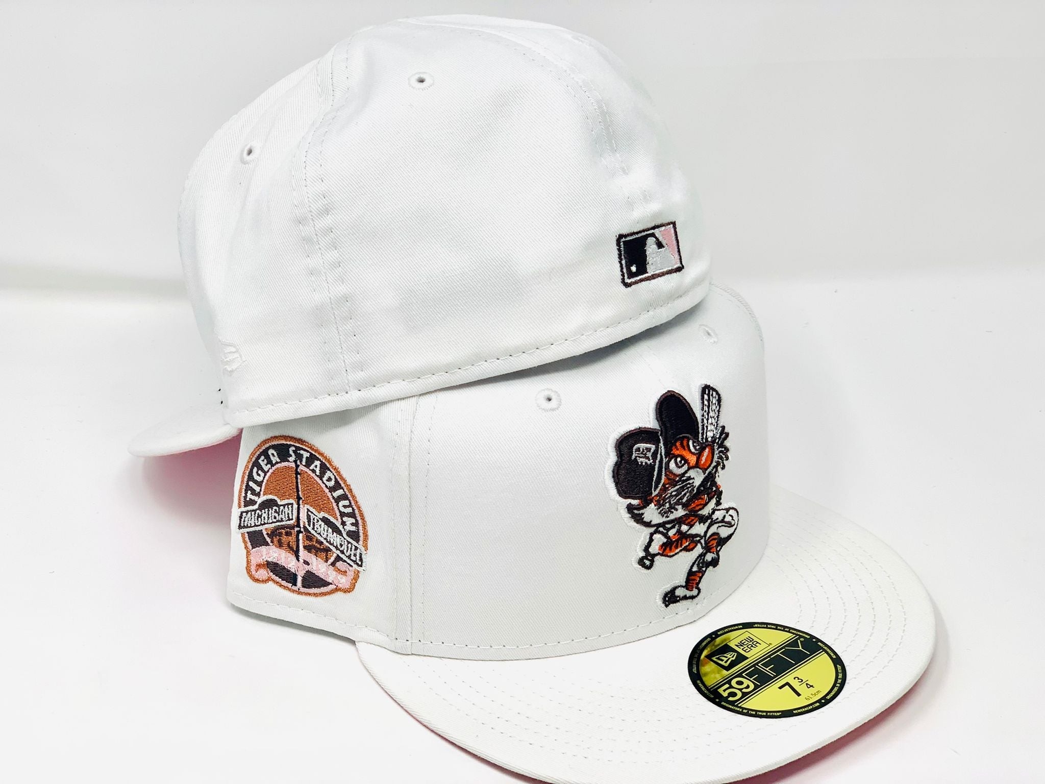 White Detroit Tigers Custom 59fifty New Era Fitted Hat