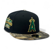 Los Angeles Angels 20th Anniversary Real Tree Visor Fitted Hats