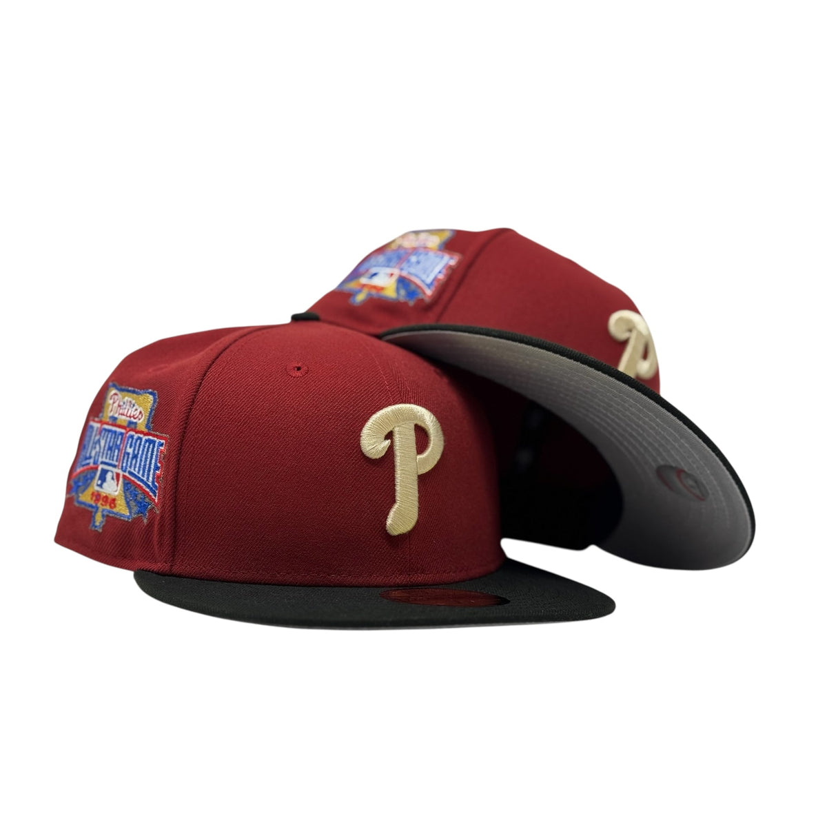 Philadelphia Phillies 1996 All Star Game Brick Red Fitted Hats