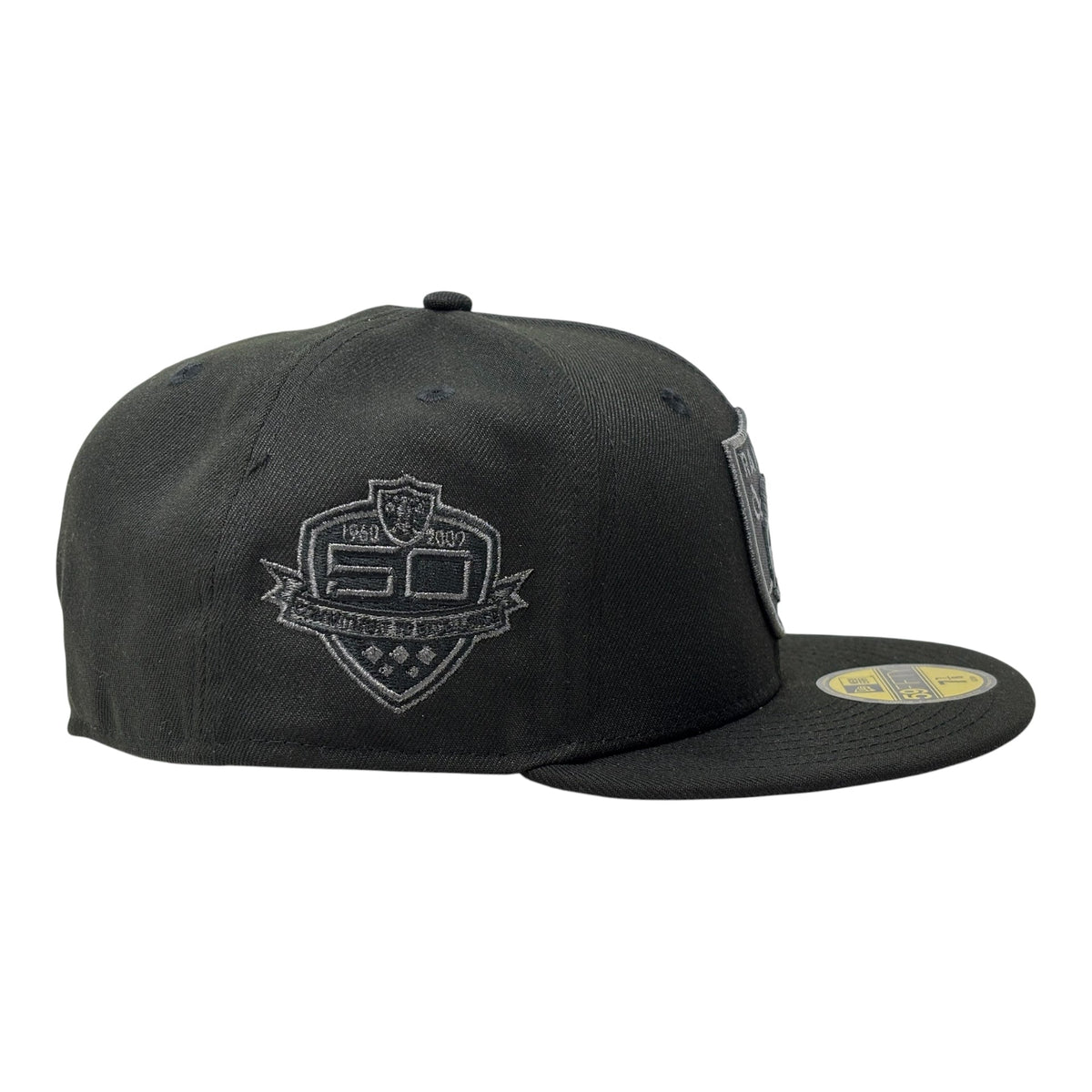 Oakland Raiders 50th Anniversary 59Fifty Fitted Hats-Black