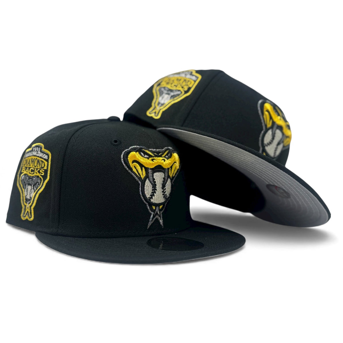 Arizona Diamondbacks 1998 Inaugural Season Fitted Hats-Black Yellow