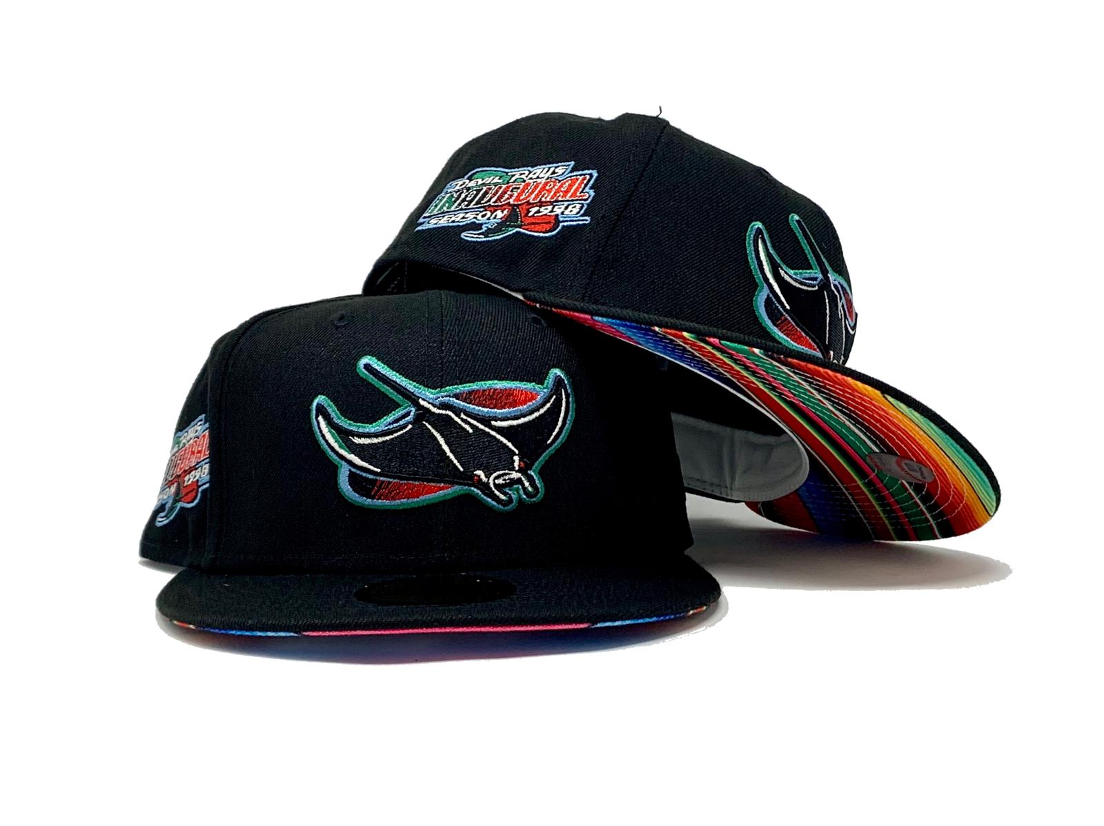 TAMPA BAY INAUGURA SEASON BLACK SERAPE BRIM NEW ERA FITTED HAT