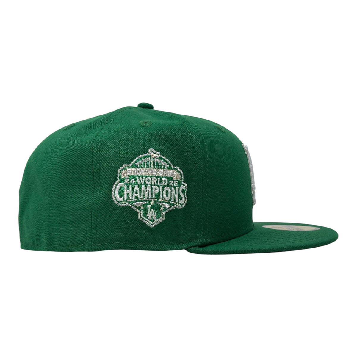 Los Angeles Dodgers 2024 to 2025 World Series Champions Fitted Hats-green