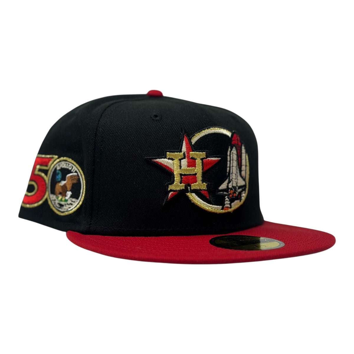 Houston Astros Apollo 50th Anniversary Gray Brim New Era Fitted Hat