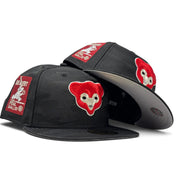 Chicago Cubs Be Alert Foul Ball 59Fifty New Era Fitted Hats-Black Camouflage