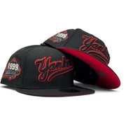 New York Yankees 1999 world series Cherry Pack 59Fifty New Era Fitted Hats-Black