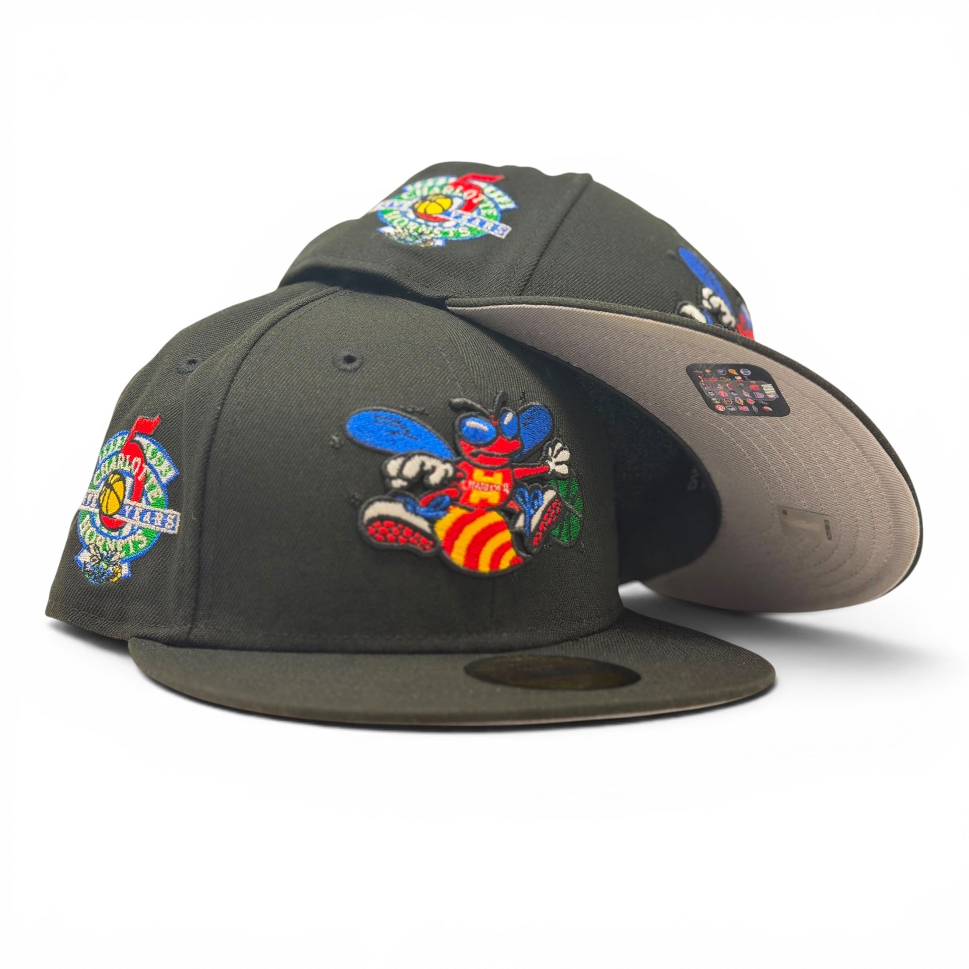 Charlotte Hornets HWC 5th Anniversary New Era Fitted Hats-Black