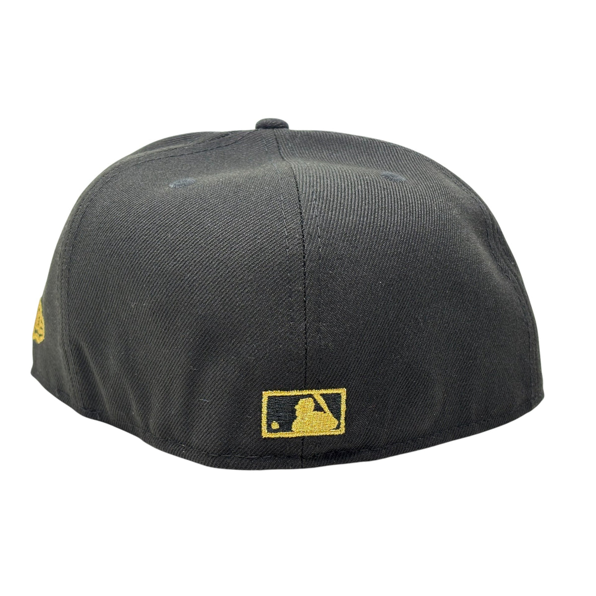 New York Yankees 1996 World Series iconic interlocking Fitted Hats-Black Gold