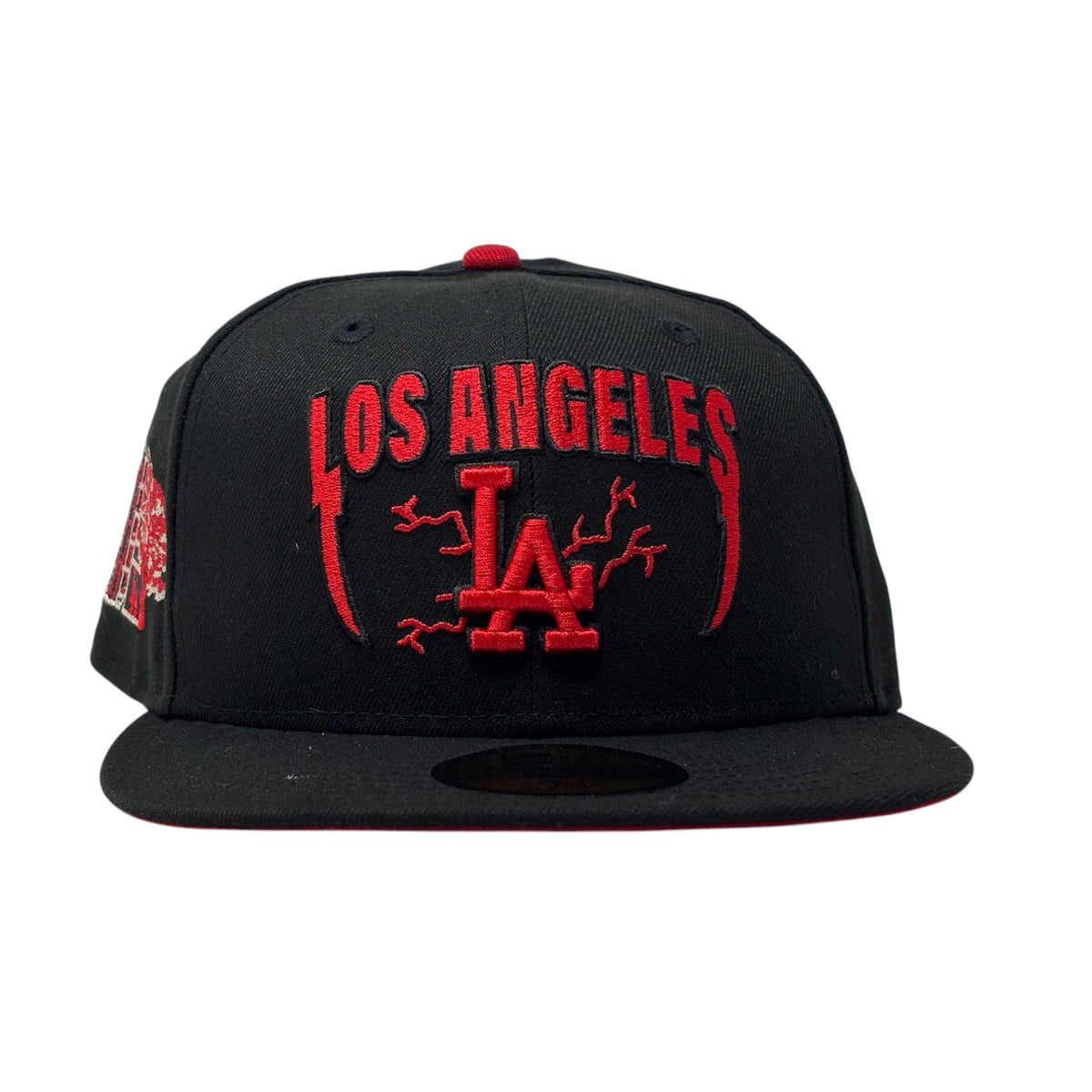 Los Angeles Dodgers 2025 Tokyo Series Red Brim Metallica Logo Fitted Hat